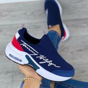 Flat Women Shoes Casual Breathable Wedges Ladies Walking Sneakers